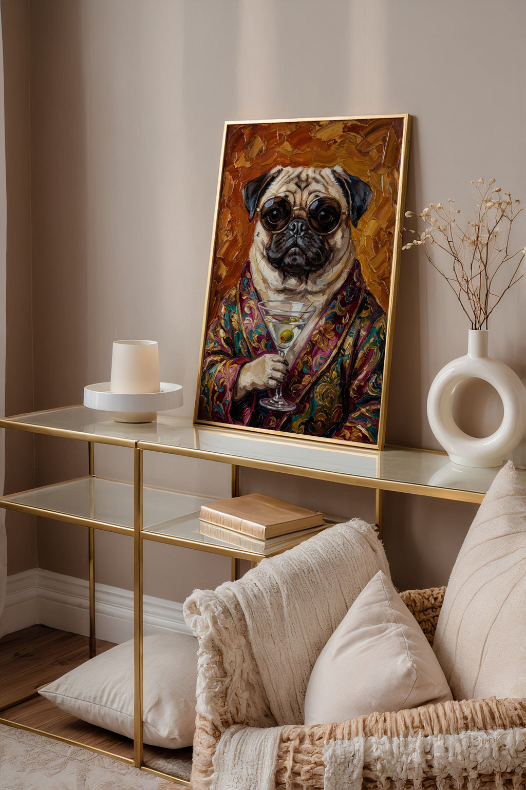 Martini Pug Poster – i rum 4