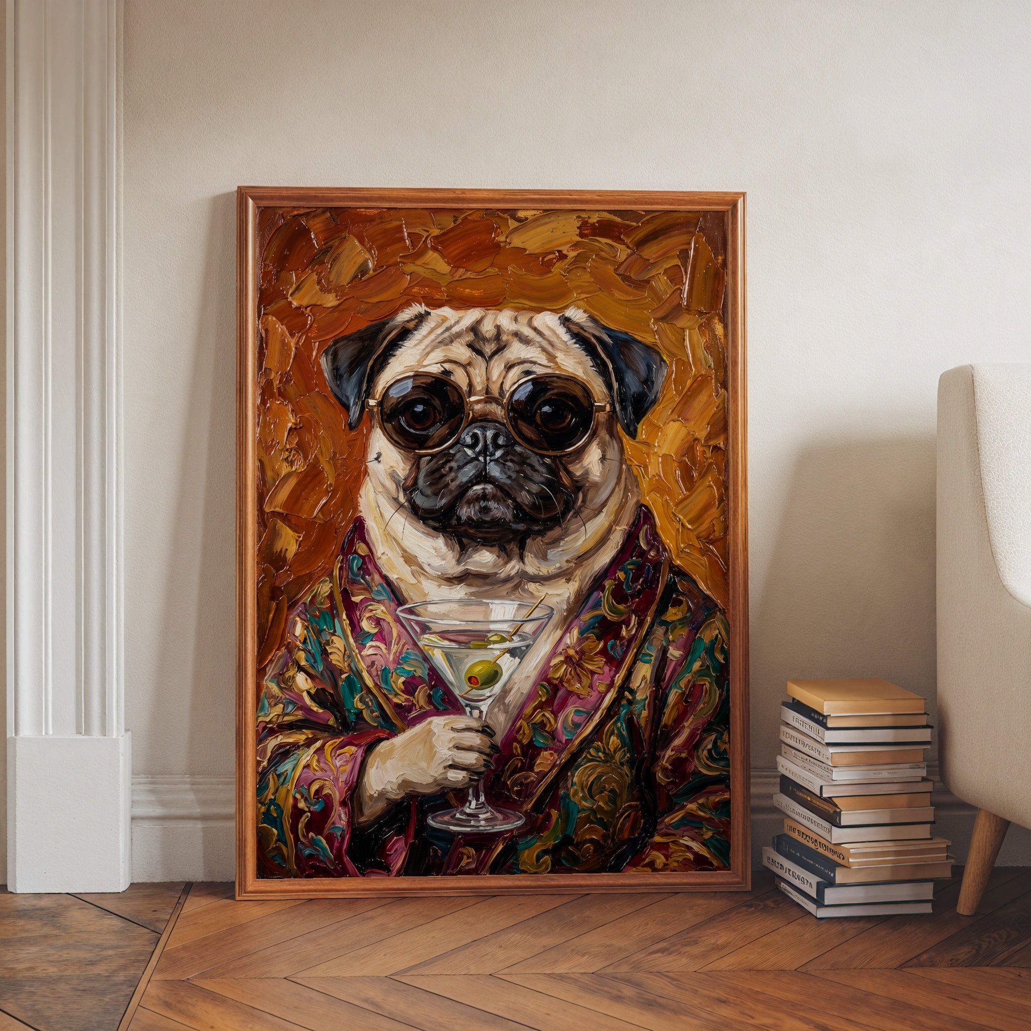 Martini Pug Poster – i rum 5