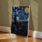 Starry Night Cat Poster – i rum 2