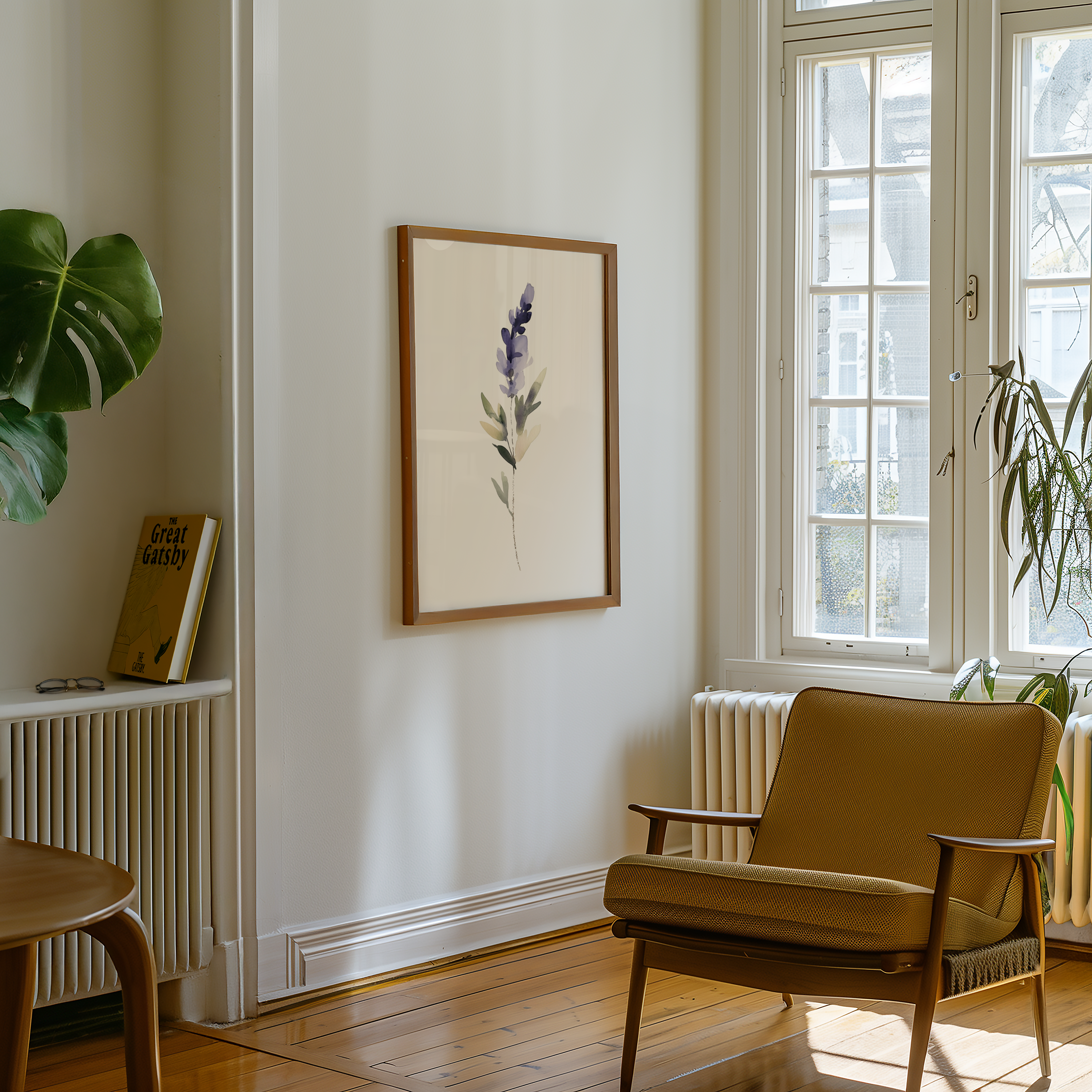 Watercolor lavender Poster