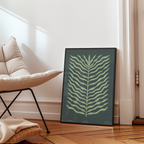 Green Leaf Flow Poster