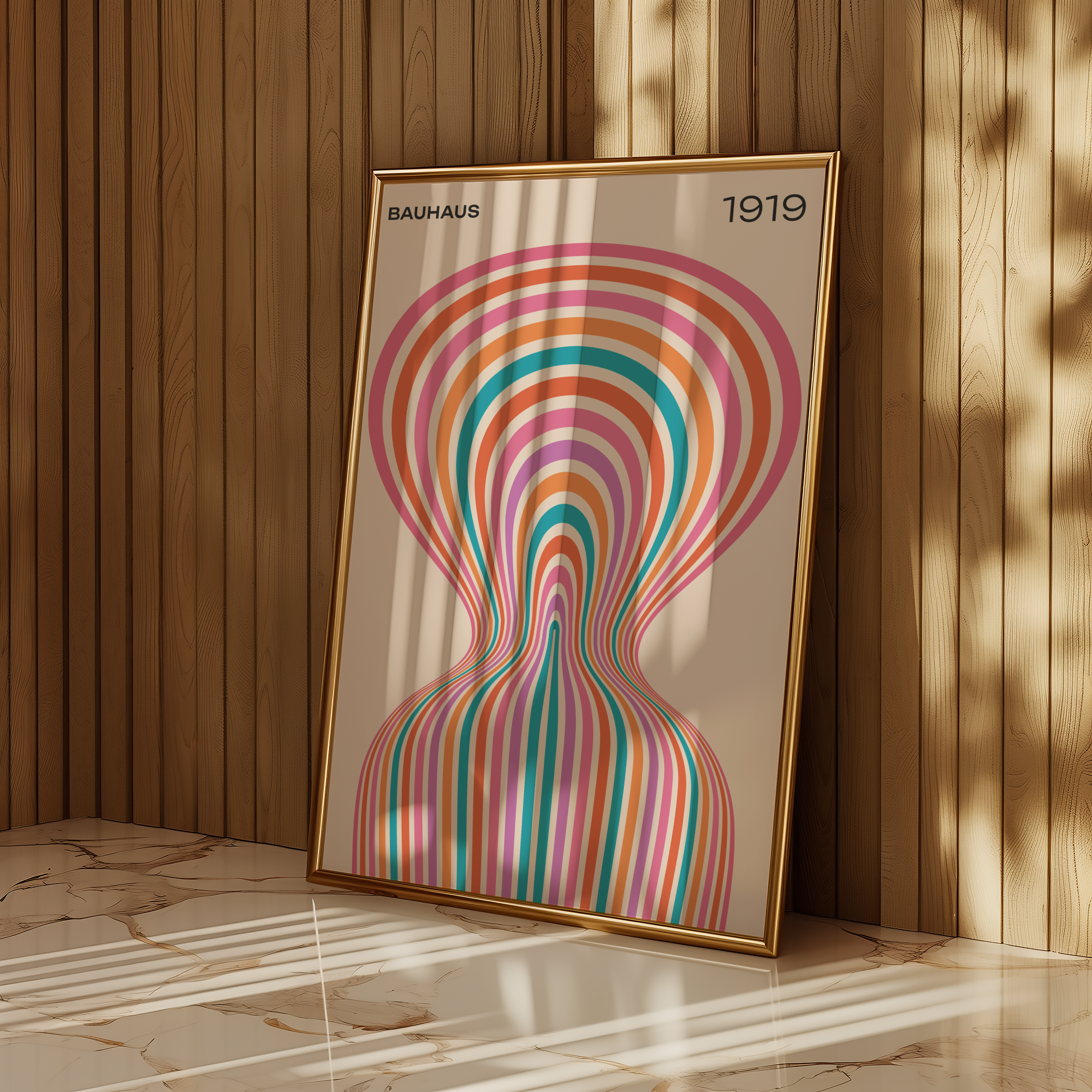 Bauhaus Vortex Poster