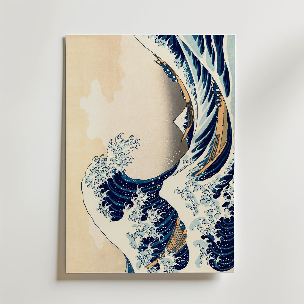 The Great Wave Poster – canvas utan passepartout