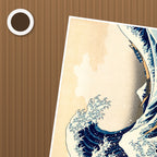 The Great Wave Poster – närbild på papper