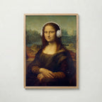 Mona Lisa Headphones Poster – ekram