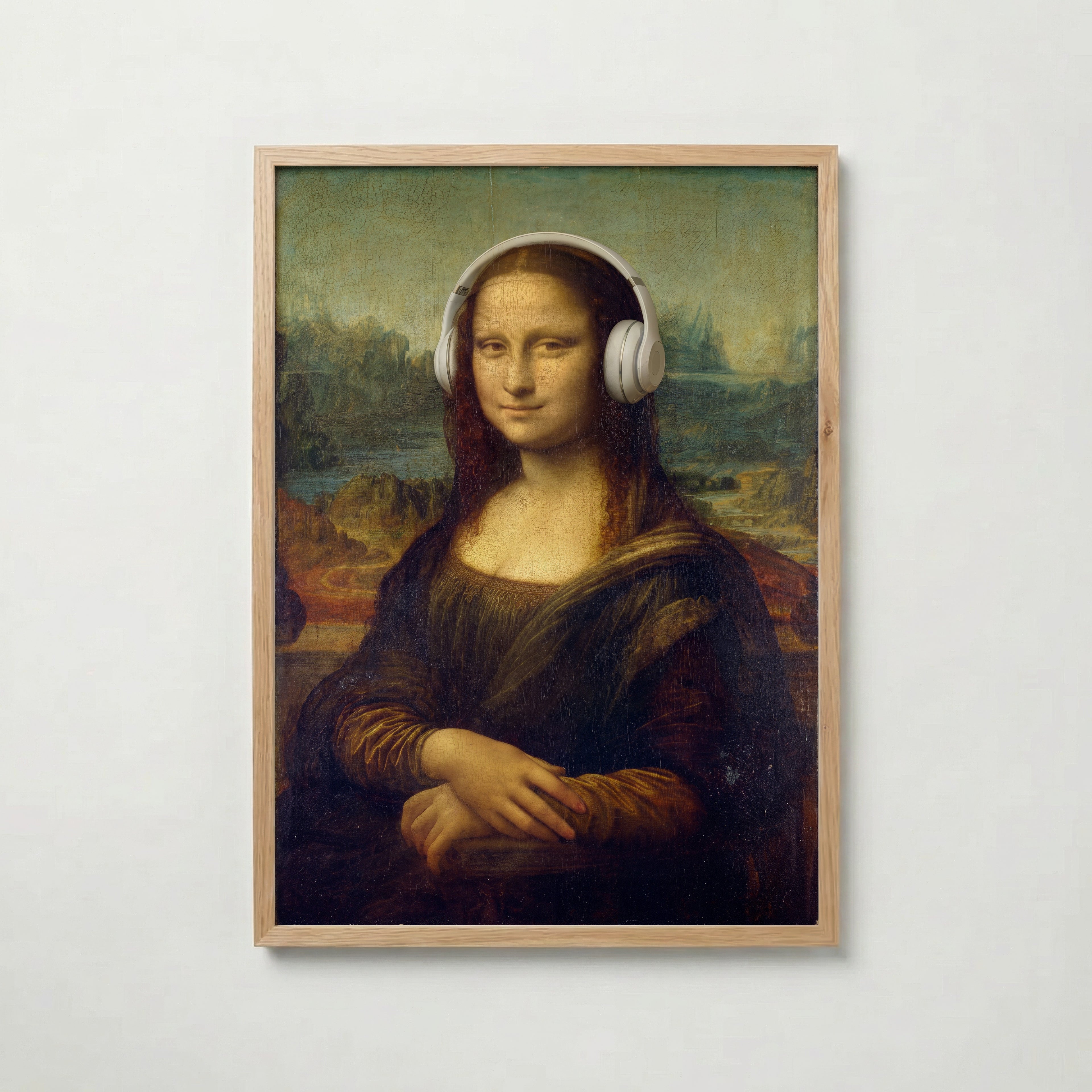 Mona Lisa Headphones Poster – ekram