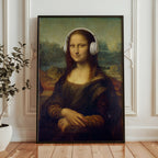 Mona Lisa Headphones Poster – i rum 2