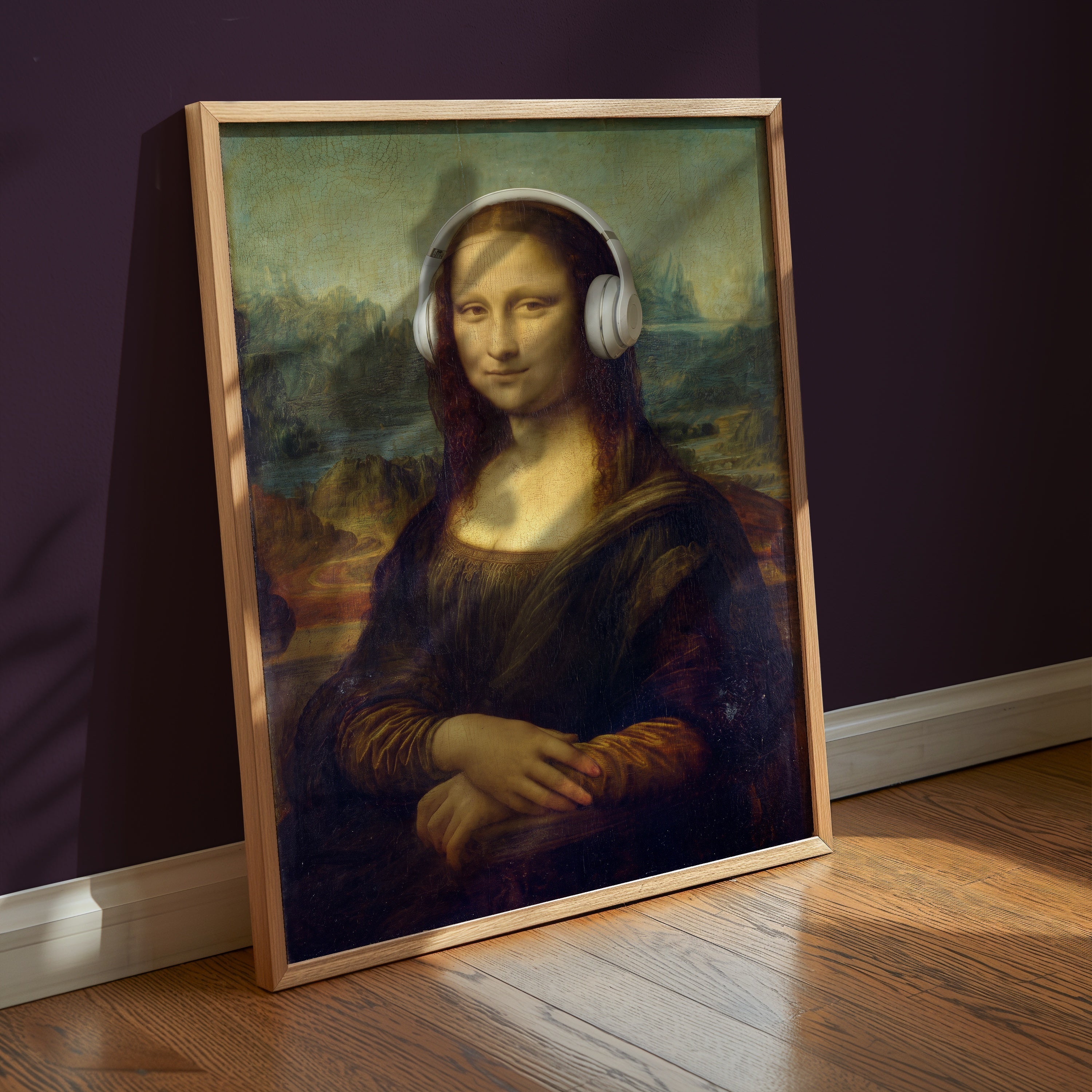 Mona Lisa Headphones Poster – i rum 5
