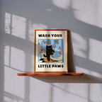 Wash Your Little Paws Poster