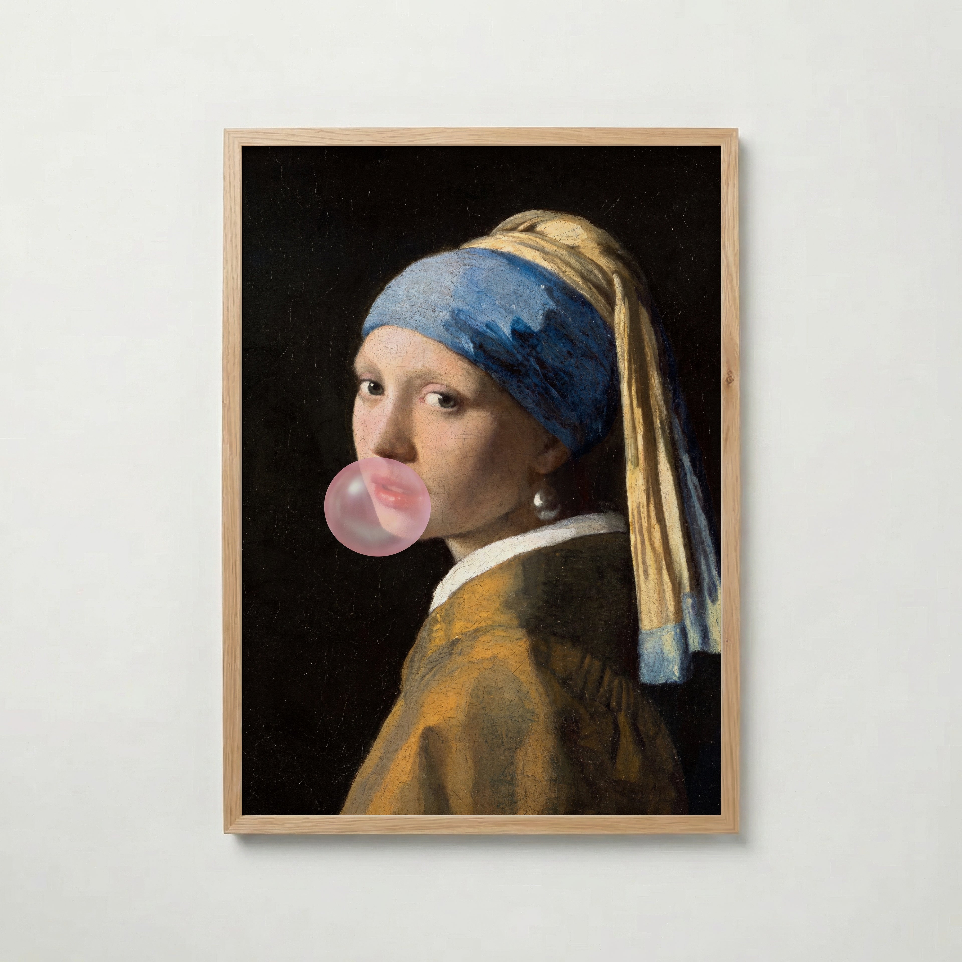 Pearl Earring Bubblegum Poster – ekram