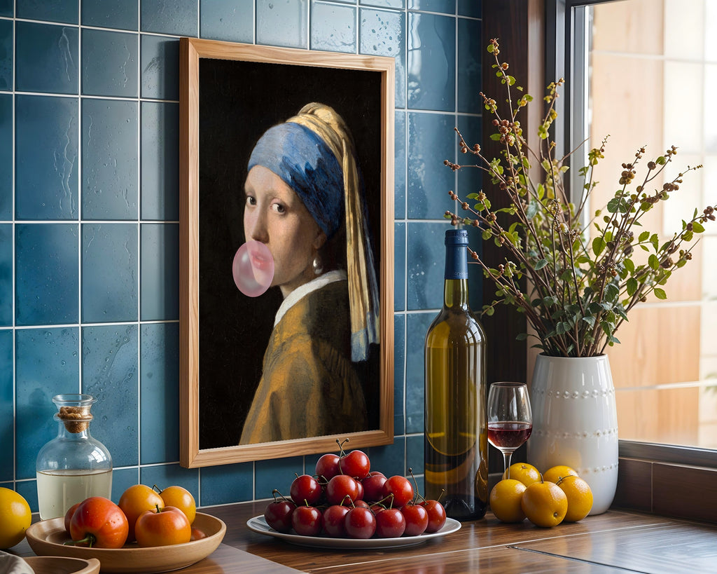 Pearl Earring Bubblegum Poster – i rum 1