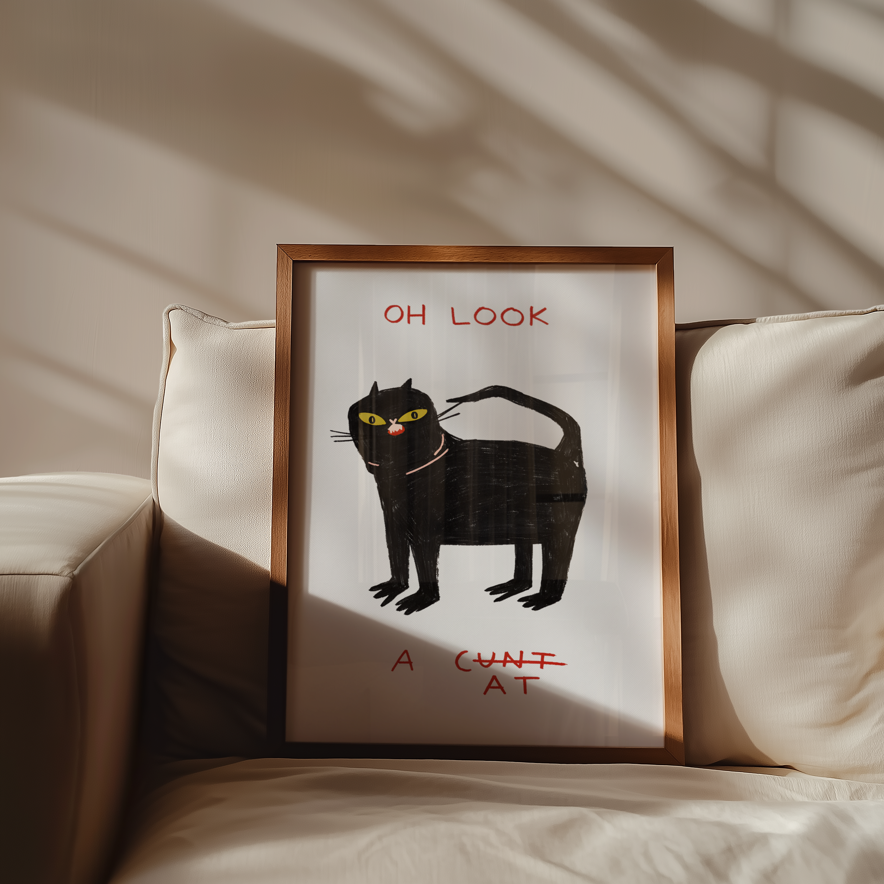 Oh Look Cat Poster