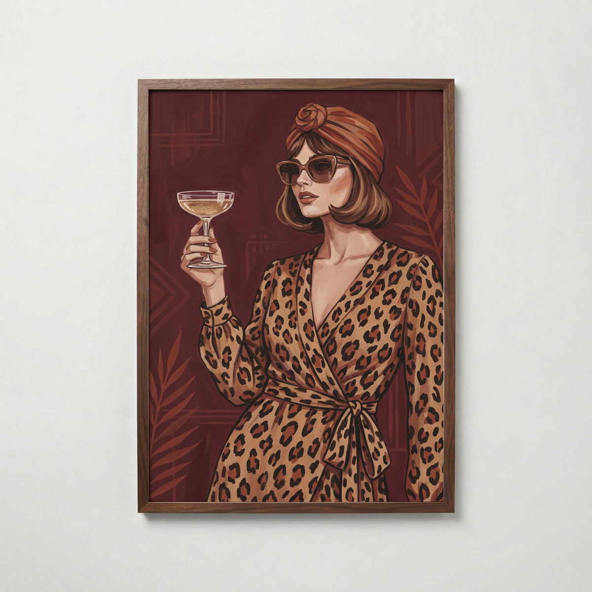 Leopard Dress Poster – valnötsram