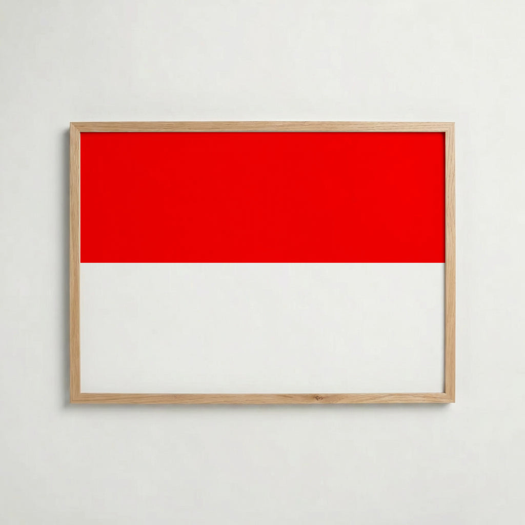 Indonesia National Flag Poster – poster väggdekoration inredning – Affischer hos Bozetto