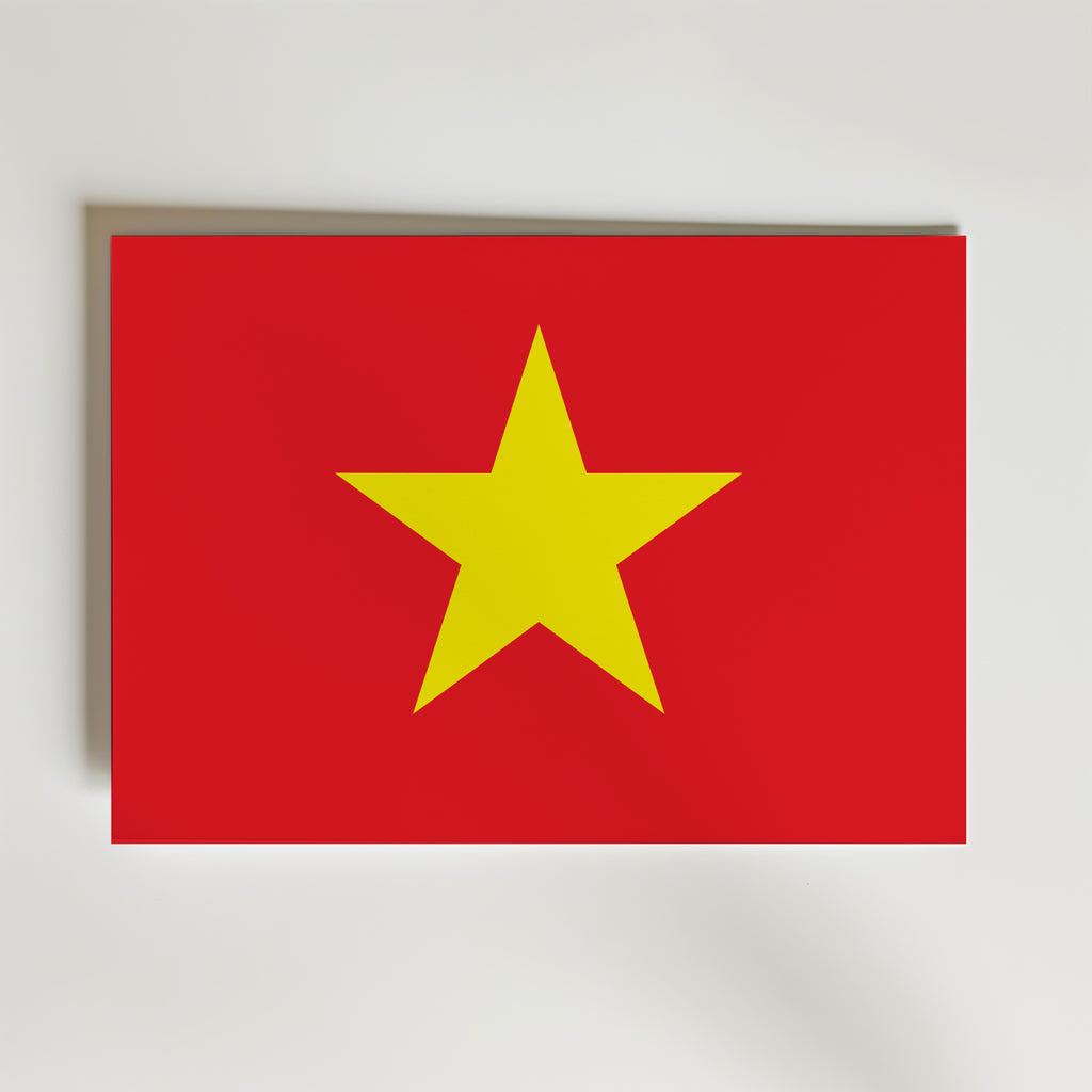 Vietnam National Flag Poster affisch – poster till väggdekoration – köp online hos Bozetto
