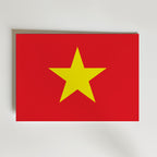 Vietnam National Flag Poster affisch – poster till väggdekoration – köp online hos Bozetto