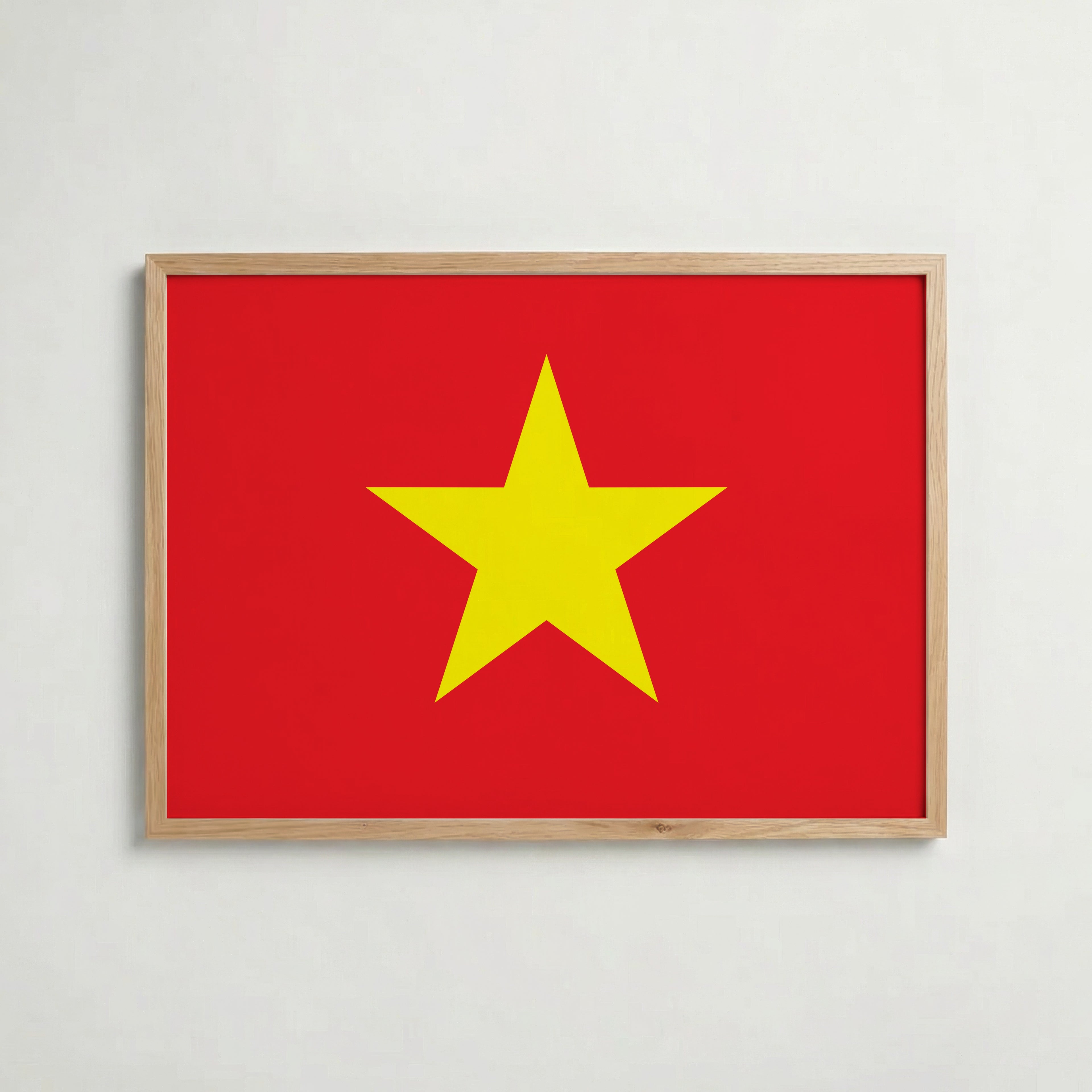 Vietnam National Flag Poster – poster väggdekoration inredning – Affischer hos Bozetto