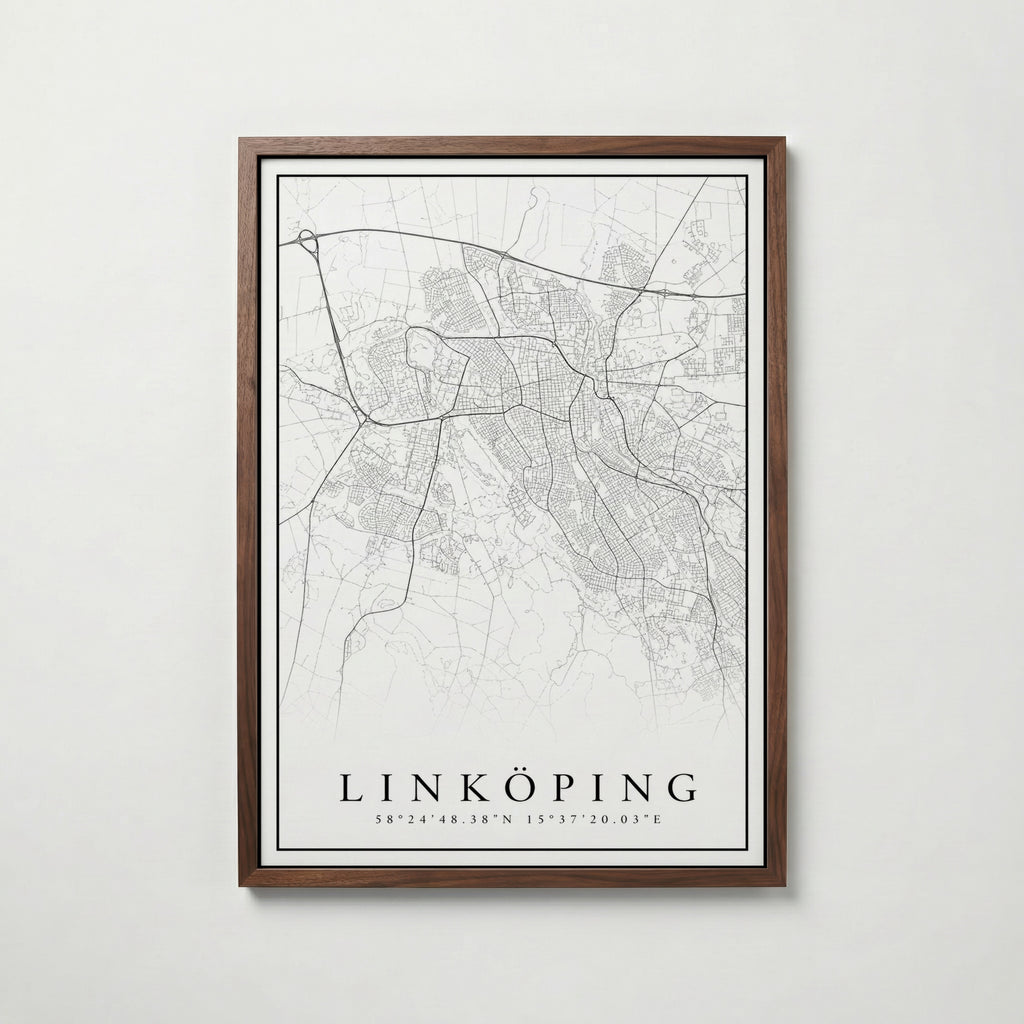 Linköping Karta Poster