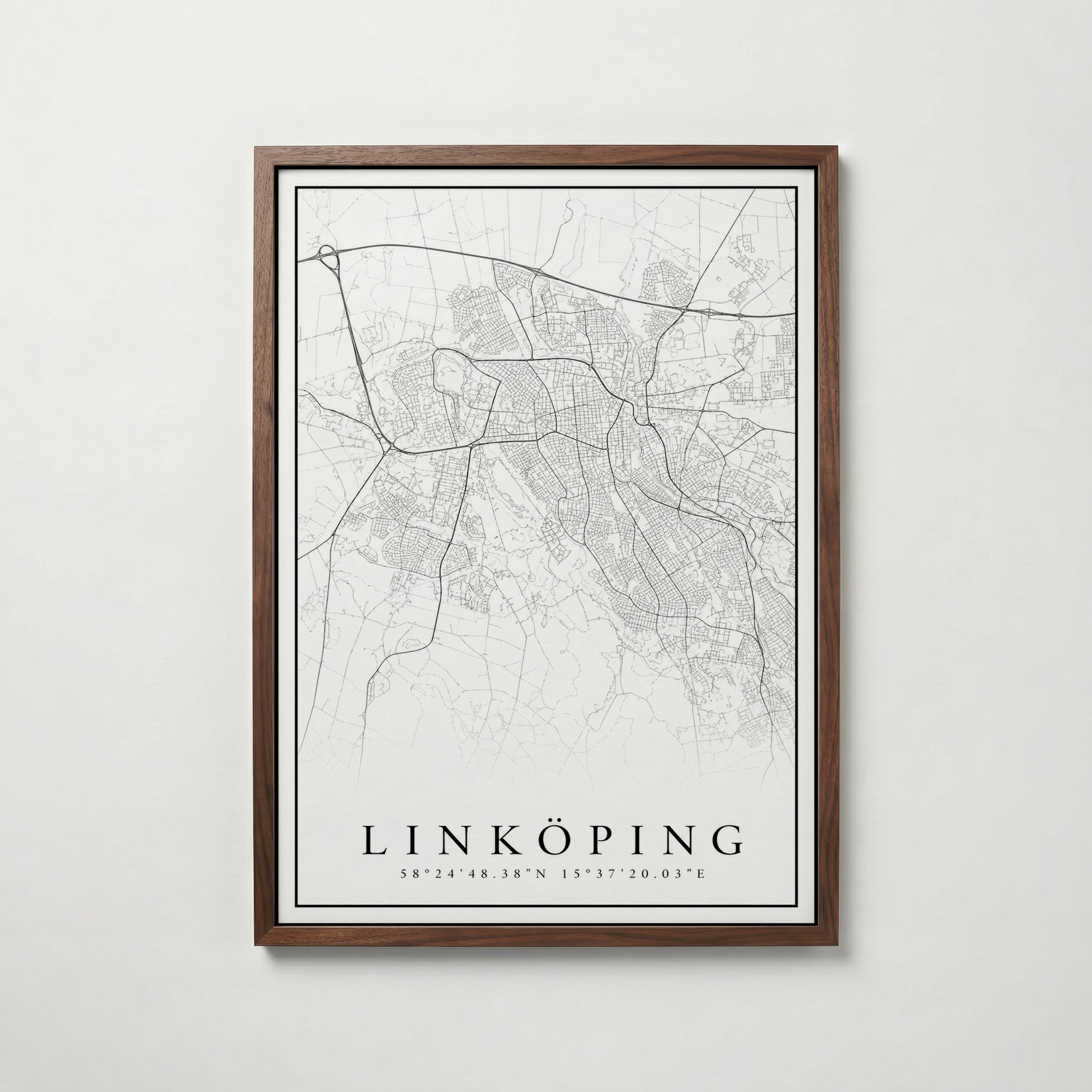 Linköping Karta Poster