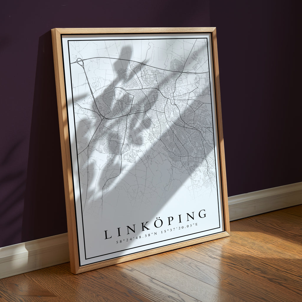 Linköping Karta Poster