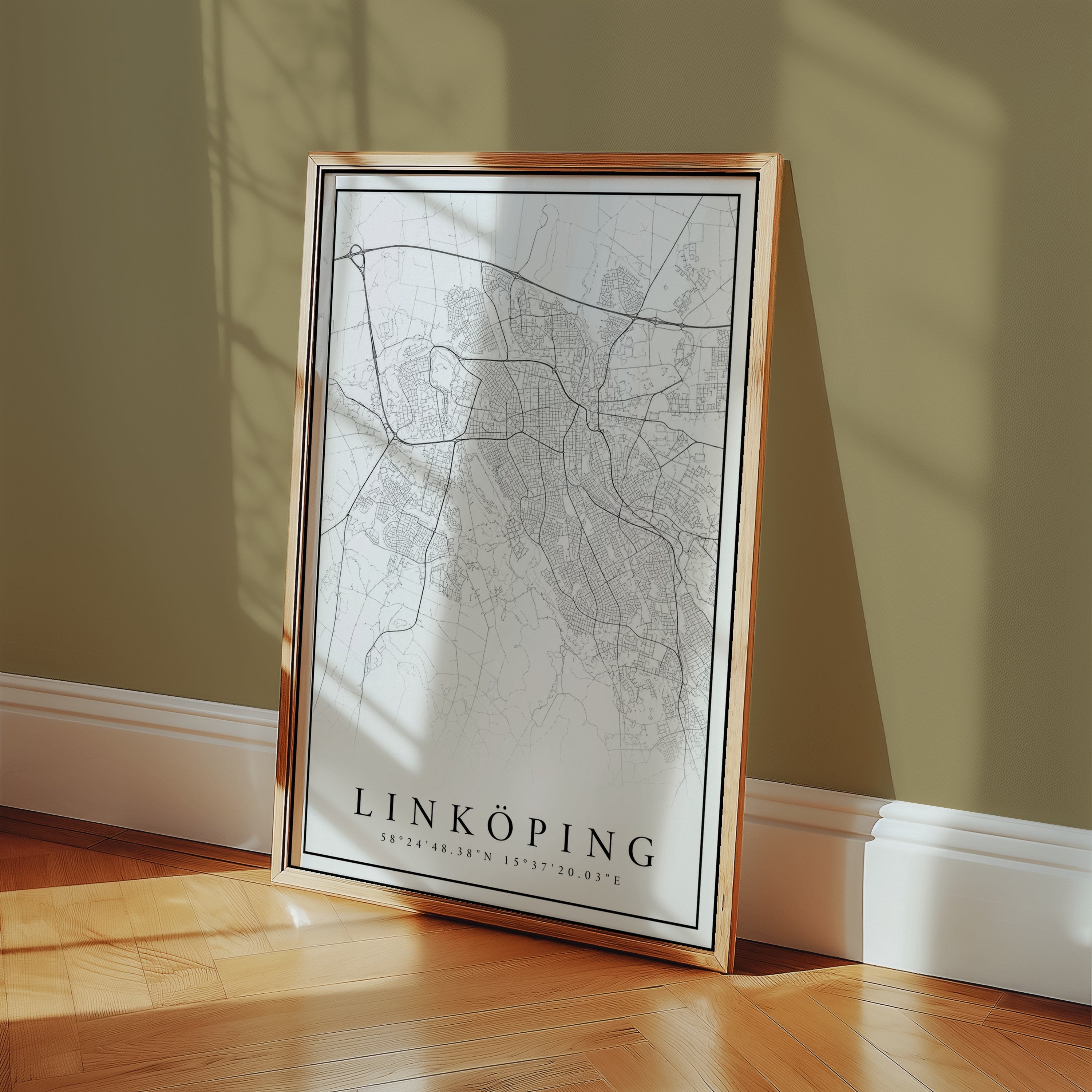Linköping Karta Poster