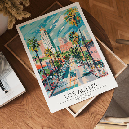 Los Angeles Palm Avenue Poster