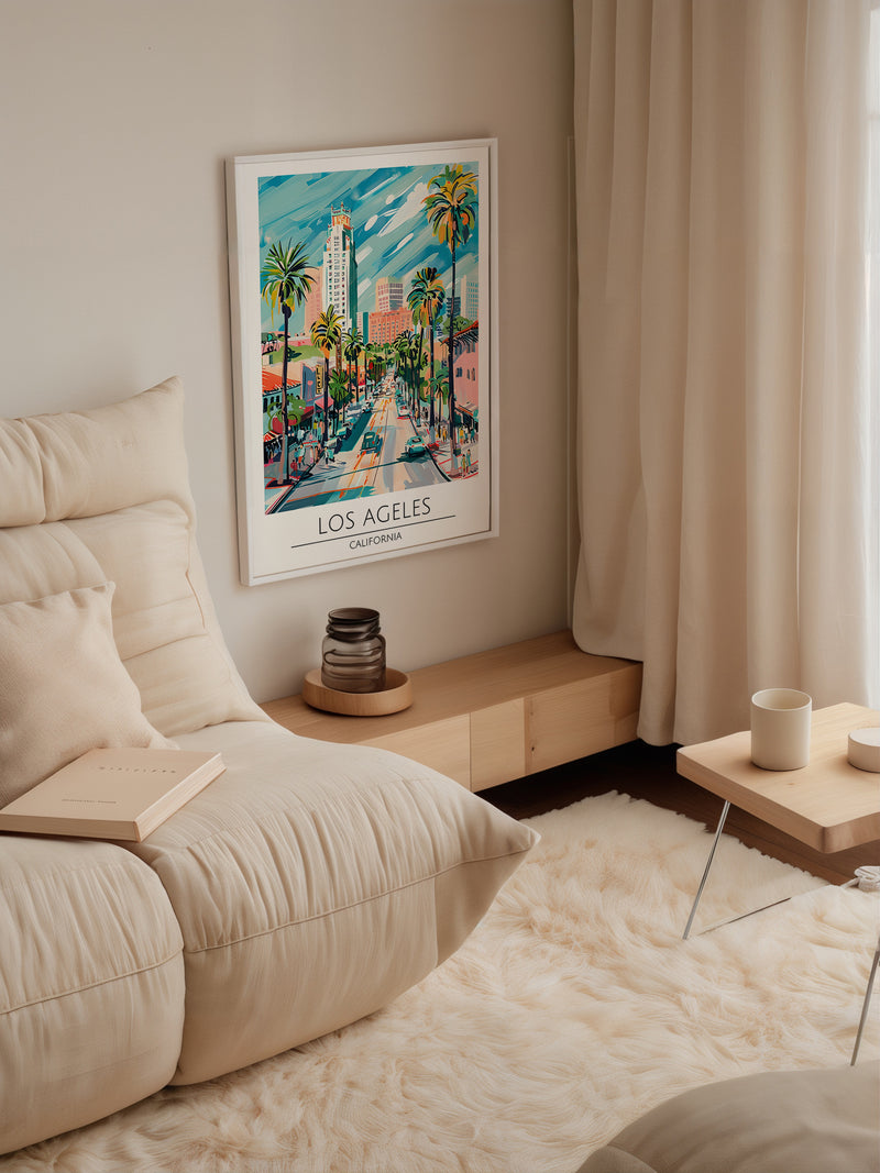 Los Angeles Palm Avenue Poster