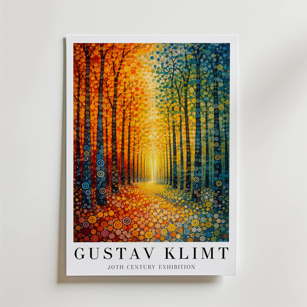 Gustav Klimt Chromatic Forest Passage Poster affisch – poster till väggdekoration – köp online hos Bozetto