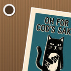 Oh For Cod's Sake Poster – närbild på papper