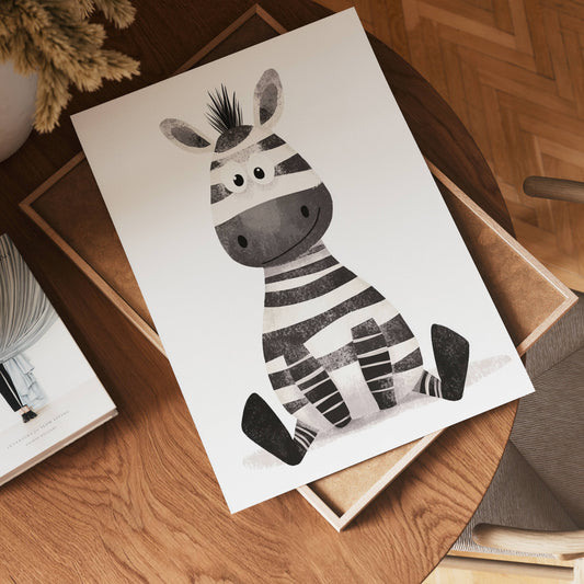 Cute Zebra Poster