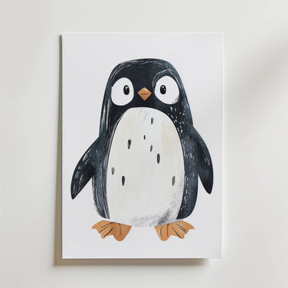 Playful Penguin Poster