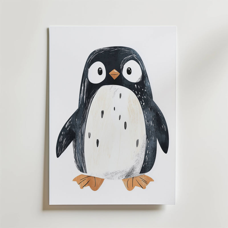 Playful Penguin Poster