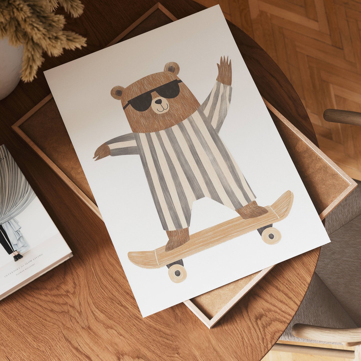 Skater Bear Poster