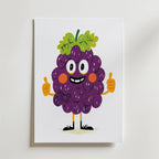 Giggly Grape Poster