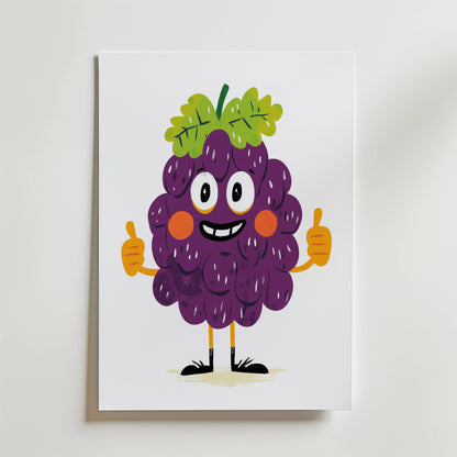 Giggly Grape Poster