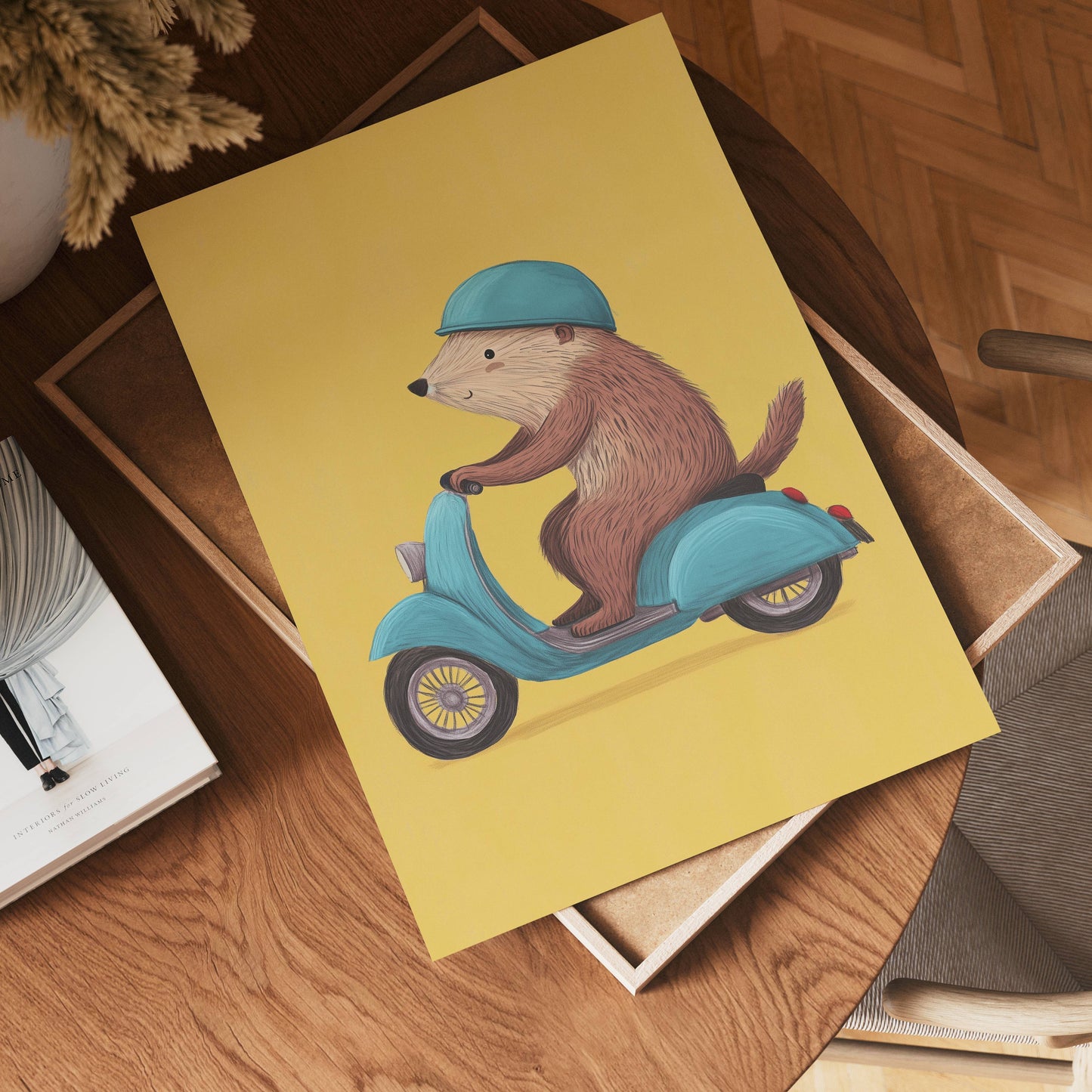 Scooter Bear Poster