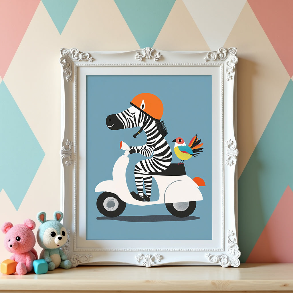 Zebra Ride Poster