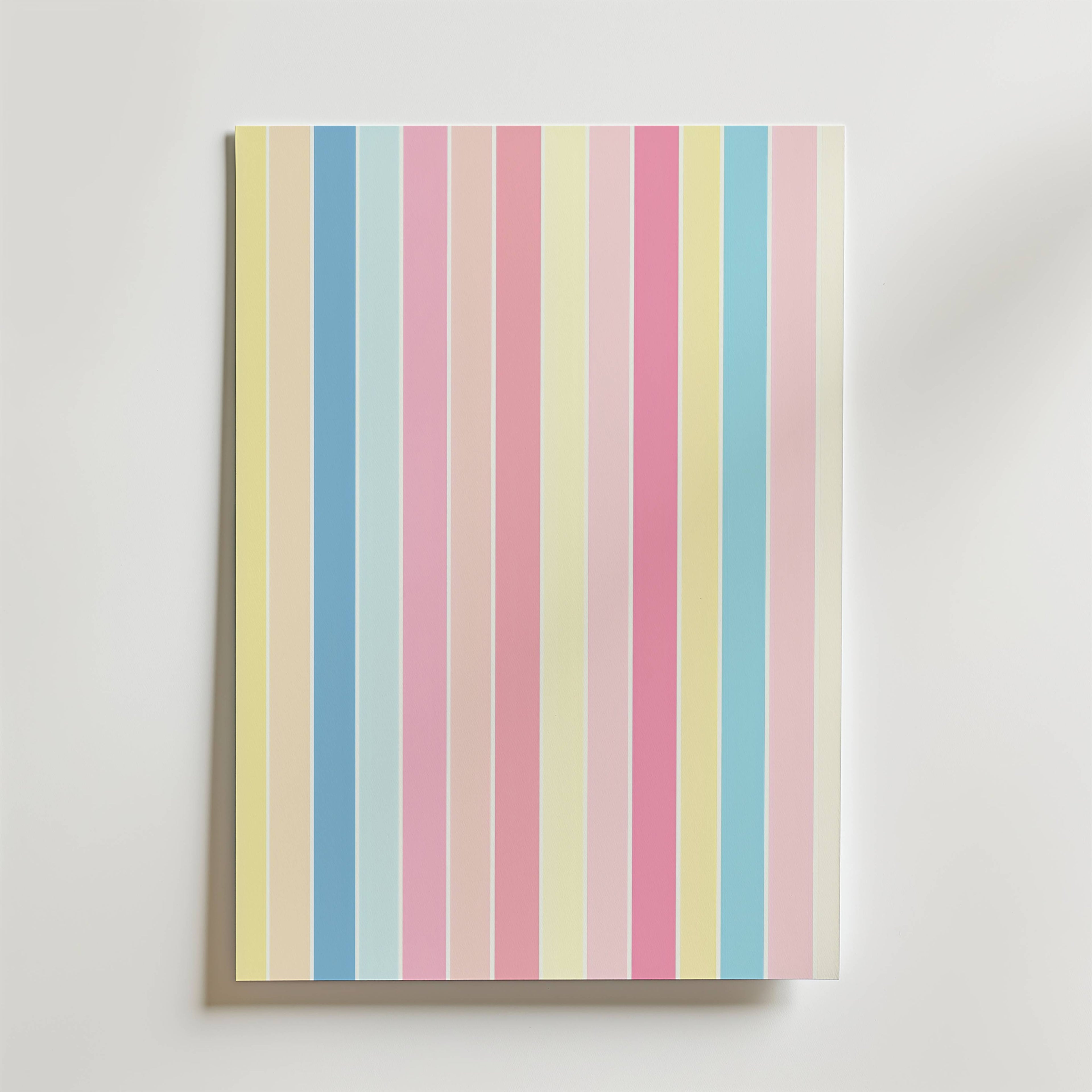 Pastel Stripes Poster