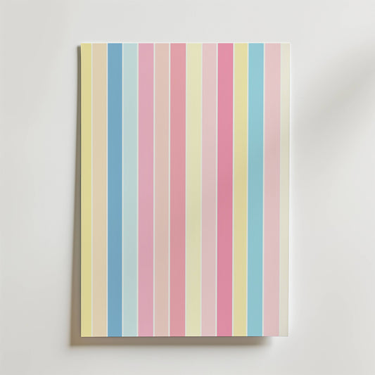 Pastel Stripes Poster