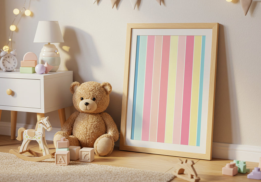 Pastel Stripes Poster