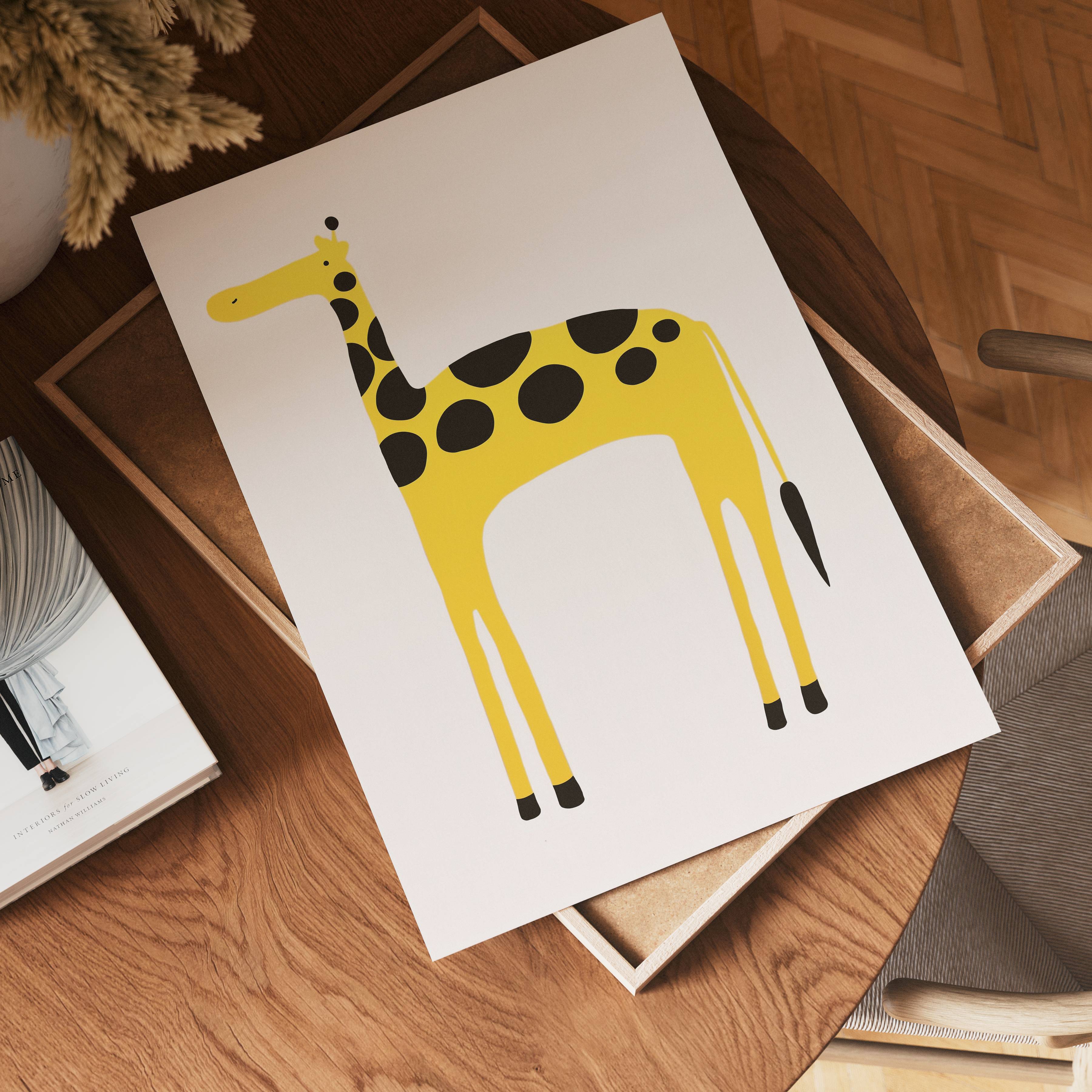 Playful Giraffe Poster