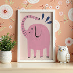Pink Elephant Poster
