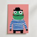 French Frog Poster