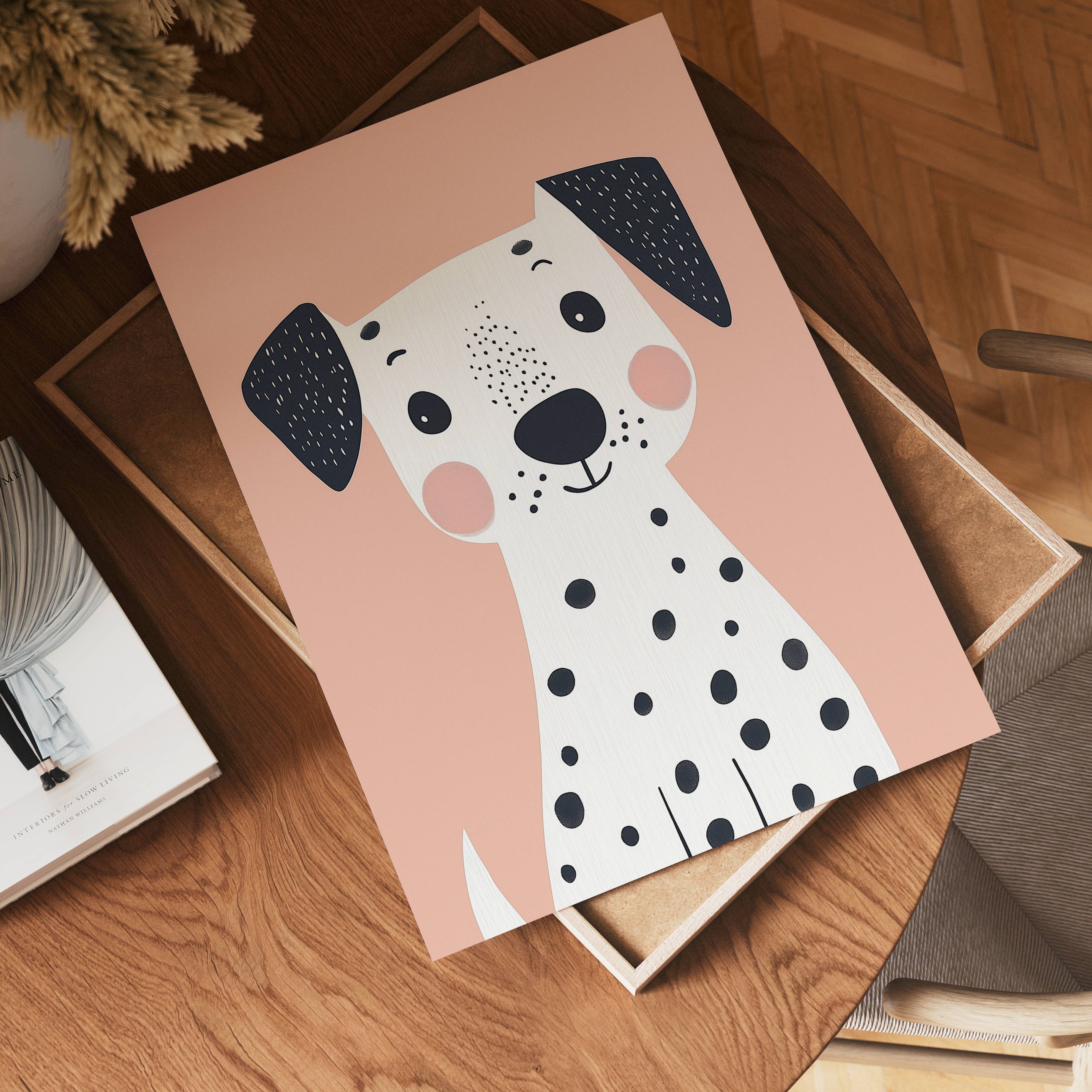 Playful Dalmatian Poster