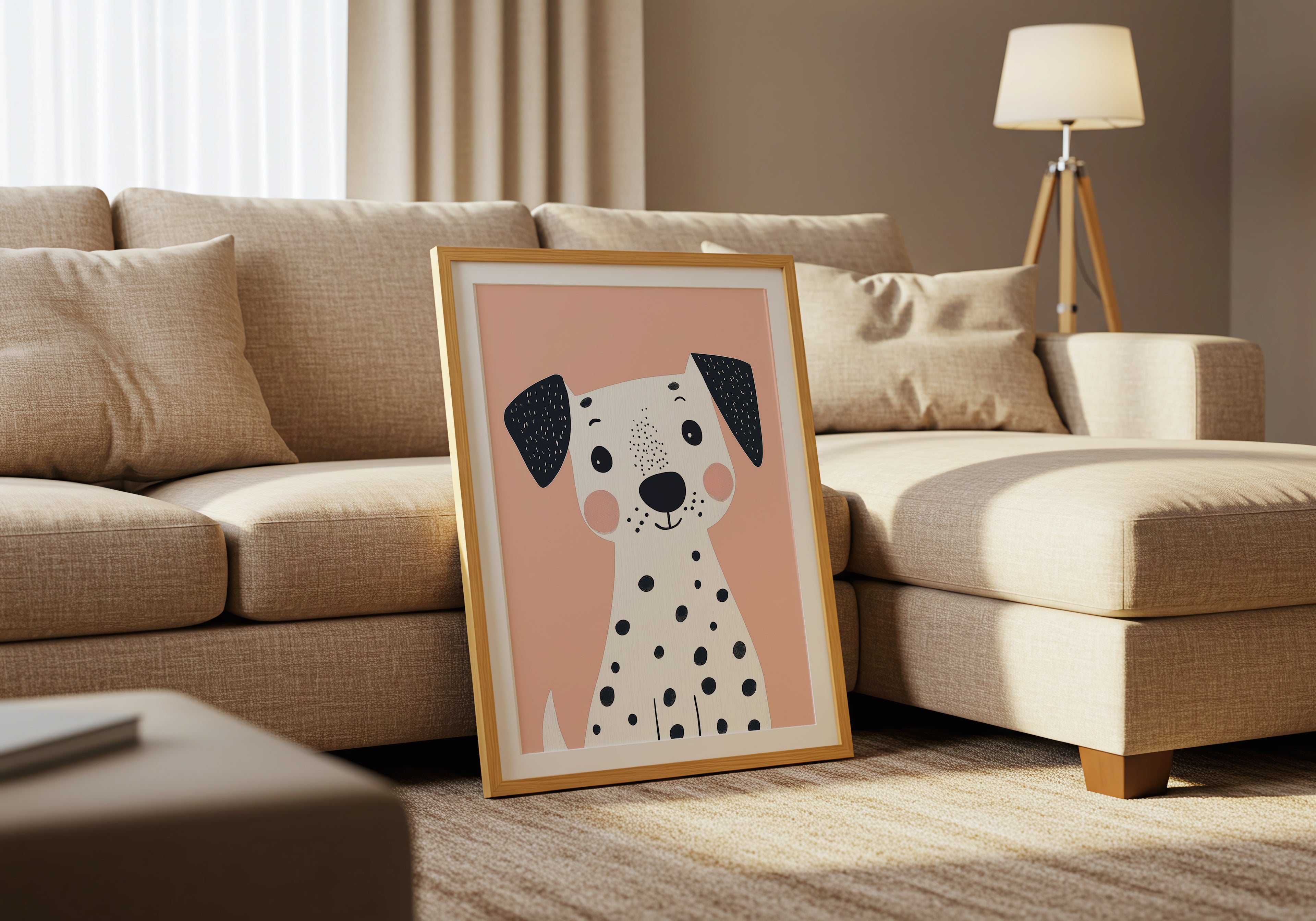 Playful Dalmatian Poster