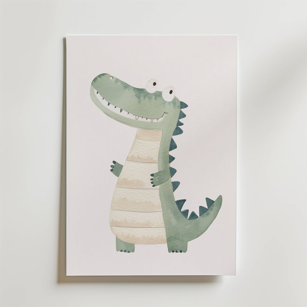 Happy Crocodile Poster
