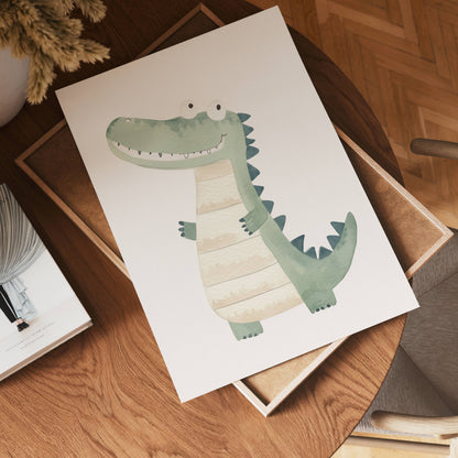 Happy Crocodile Poster
