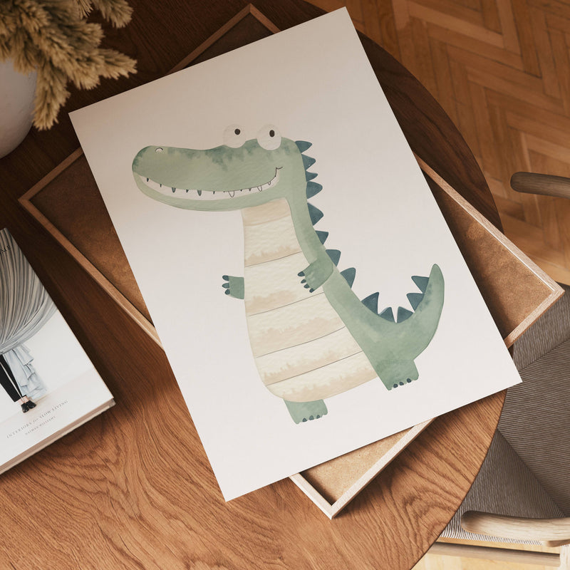Happy Crocodile Poster