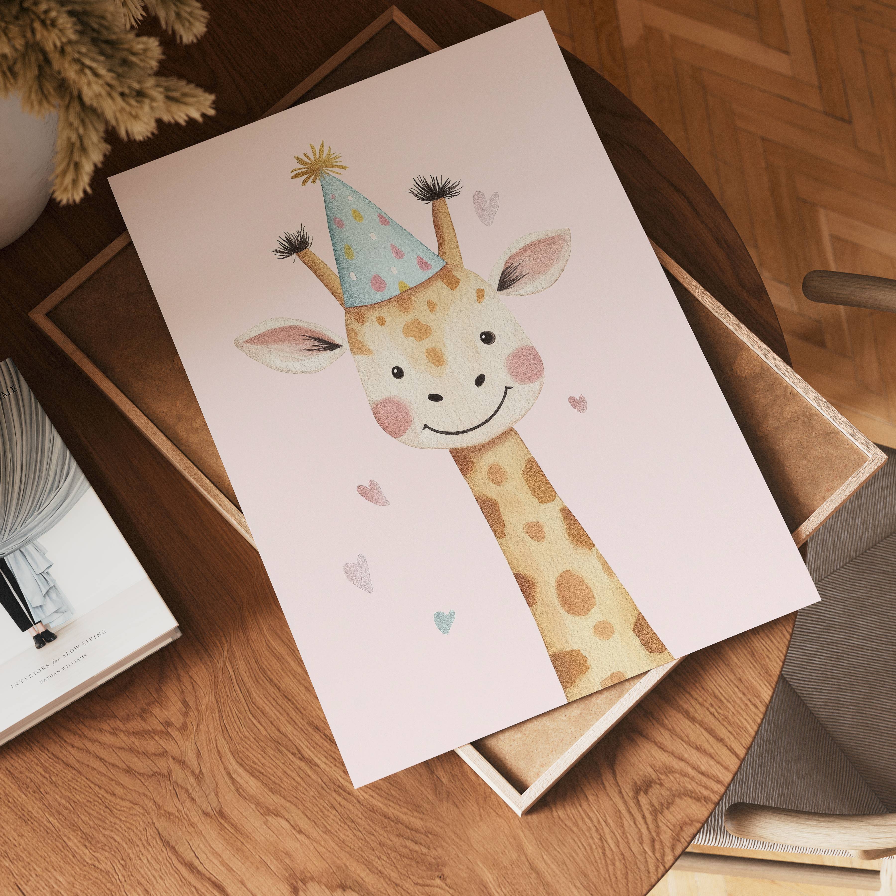 Party Giraffe Poster