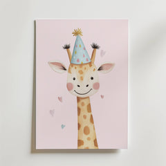Party Giraffe Poster
